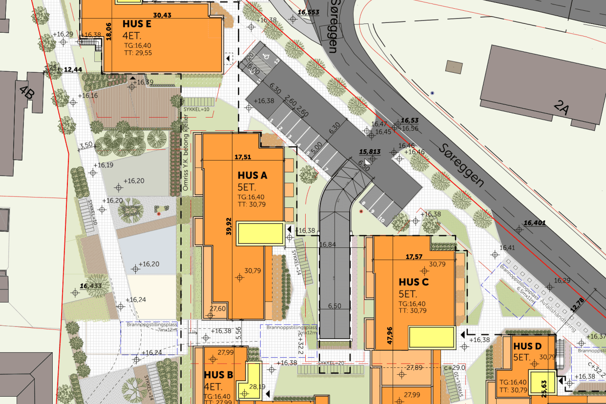 Klage på kommunens nei til 1-romsleiligheter på Søreggen
