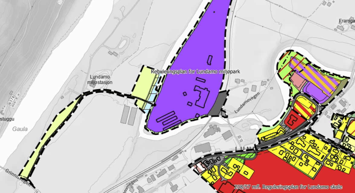 Lundamo: Planinitiativ for Mosøya næringspark – ny bru, elvepromenade og boliger