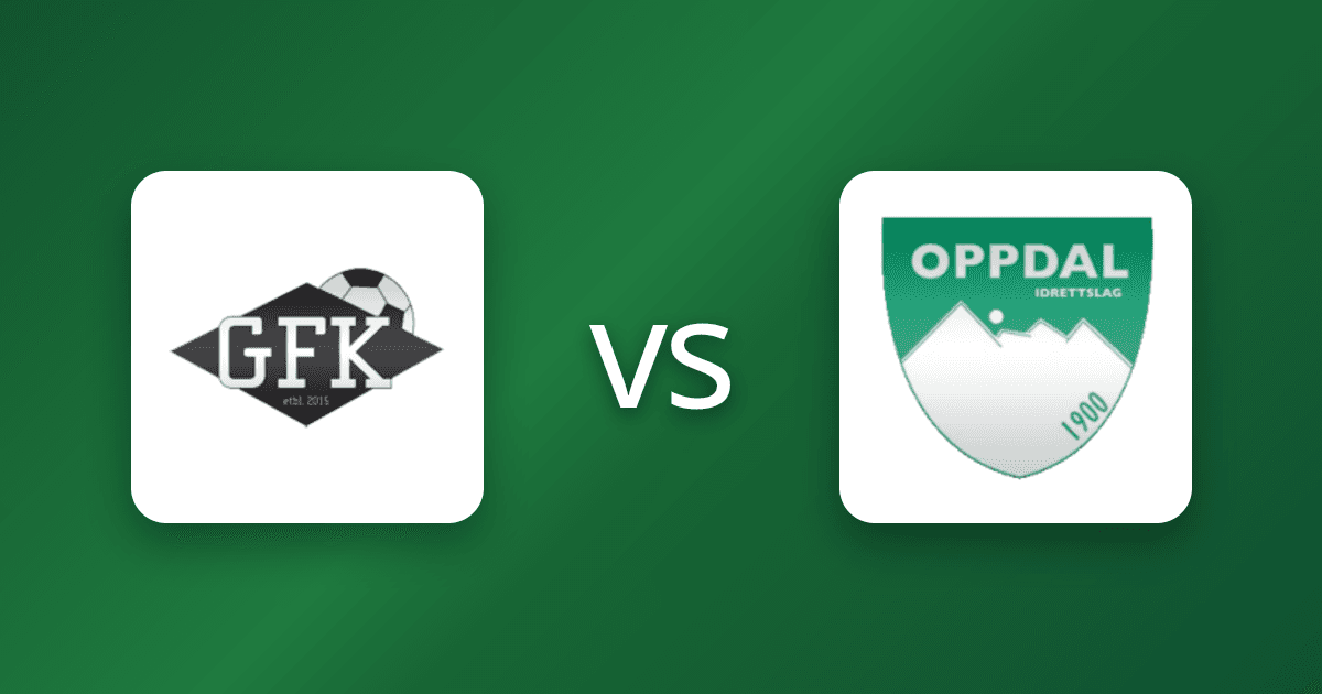 Kampgrafikk: Gauldal Fotballklubb mot Oppdal Idrettslag